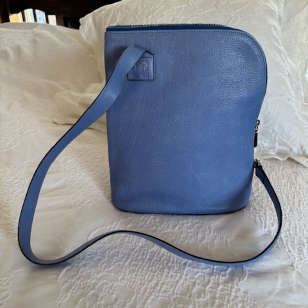Genuine Escada periwinkle blue shoulder bag